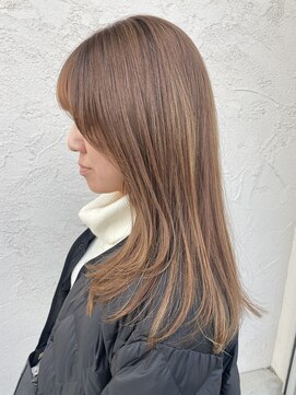 リテ(.rite) ベージュ×顔まわりレイヤー