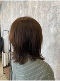 肩当たるくらいのボブ
