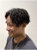 メンズパーマ/縦落ちツイストスパイラルパーマ