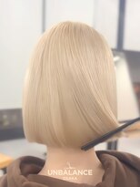 アンバランスオオサカ(UNBALANCE OSAKA)&nbsp;★抜きっぱなし/ブロンド/金髪ボブ/ハイトーンカラー【JUNYA】