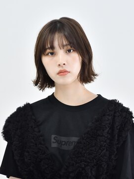 ロアー ヘアー リンク 葛西駅前店(RAWR hair link) 【RAWR】薄めバングウェットヘアレイヤーカットイメチェン