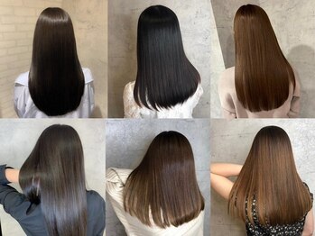 アフィナー 新宿(Afinar)の写真/酸熱ストレートでブリーチなどでダメージを受けた髪も髪質改善!潤い溢れるストレートに♪[新宿/新宿駅]