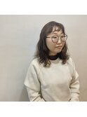 パーマ女子