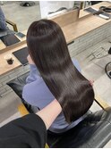 北千住髪質改善くすみカラー柔らか質感ロングパープルグレージュ