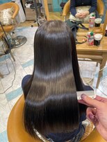 ロンドロゼ 池袋(Lond rose)&nbsp;イメチェン外ハネボブ美髪ワイドバングレイヤー縮毛矯正/池袋