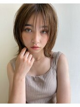ティアラ 福島店(TIARA) 外ハネボブ×ヴェールウェーブ☆切りっぱなし風 大人ロブ