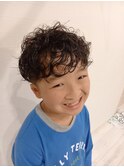 【キッズパーマ】くせ毛風キッズカール  朝セット時短☆す