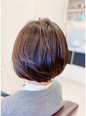 大人の美フォルムショートボブ　40代