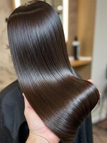 ソンノ(sonno)&nbsp;ダークブラウンカラー 美髪 髪質改善 ストレート ロング 透明感