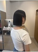 切りっぱなし風ボブ