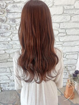 ヘアー ルセロ アット プリム(hair lucero @ prim) ブリーチ無しオレンジブラウン