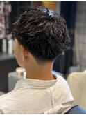 刈り上げセンターパート/フェザーパーマ/サーフカール/有楽町