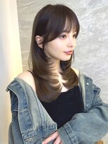 ロンドアヴァントゥス 池袋(Lond aventus)&nbsp;オリーブグレー/ボブ/顔周り/小顔/レイヤー/髪質改善/縮毛矯正