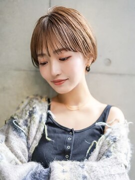 ギークス(GEEKS) 【GEEKS渋谷】レイヤーショート/ココアブラウン/冬ヘア/襟足短め