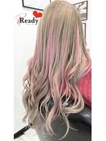 レディ(Ready)&nbsp;ピンクハイライトティンセルイン