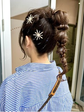 編みおろしアレンジ