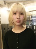 ボブ/顔周りレイヤー／なんば/担当者平井