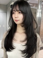 ヨロ 渋谷(YOLO)&nbsp;韓国ヘアーハッシュカットレイヤーカットハイライトカラー