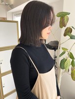 ビビディ バビディ ブー 河原町三条店(Bibbidi.bobbidi.boo)&nbsp;顔まわりレイヤーボブ×オリーブグレージュ