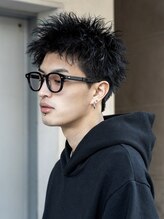 スパイキーショートをワンランク上げる 《短髪パーマ》 [men's/メンズ/メンズサロン/八王子]