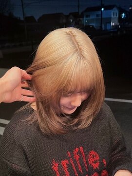 ネハス 名古屋栄店(nehus.) 学割ブリーチハイライト髪質改善ダブルカラーレイヤーカット