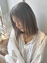 オレロ 国立(olelo) ナチュラルショート/ミルクブラウンダークパープル/ダウンバング
