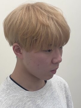 アウラ(AURA) メンズブリーチ/ミルクティーベージュ/抜きっぱなしブロンド