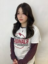 アクシス 栄店(`AXIS)&nbsp;森崎ミルクティーブロンド/ダークブルー/デジタルパーマ/栄