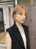 ユニオンリット(Union lit)&nbsp;ケアブリーチを使った柔らかオレンジベージュカラー