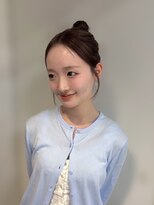 アクシス ナゴヤ(AXIS NAGOYA) 【なつミ】ダークパープル/ナチュラルショート/夏のヘアアレンジ