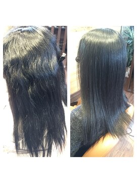 カシュカシュヘア(Cache-Cache hair) エルカラクトン30%濃度でインナーから補修!縮毛矯正