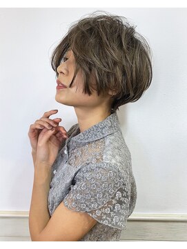 サードバイローラン(THiRD by ROULAND) 【THiRD浅野】前髪長めの小顔ハンサムワンサイドショート