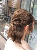 お洒落ハーフアップ☆