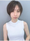 【morio池袋】大人可愛い前下がり透け感ショート♪
