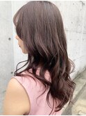 ロング/ハイライト/ピンクグレージュ