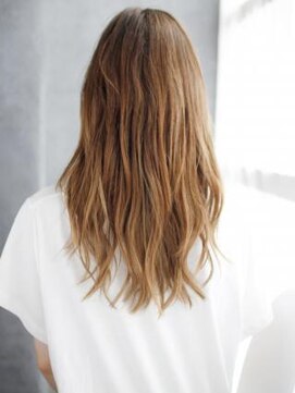 ヘアメイク ナル(hair make nalu) アップバングのセミドライミックスカール