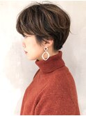 タイトショートハイライト_セミウェットウェーブ_ba271631