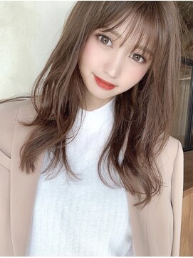 アリスバイアフロート 自由が丘(ALICe by AFLOAT) シースルーバングカット(ピンクベージュボブルフ)