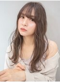 大人可愛い美髪20代30代小顔ミディグレージュ５０