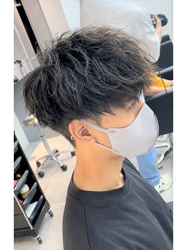 メンズフィール 東梅田店(MENS FEEL) 【標準】ツイストスパイラルパーマ×マッシュ MENSFEEL東梅田店