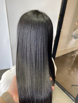 インデックスヘアー 錦糸町店(in'dex hair) 髪質改善グレージュカラーカーキベージュレイヤーロング錦糸町