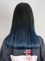 アルバム 新宿(ALBUM SHINJUKU)&nbsp;ネイビーブルー_チェリーブラウンフェミニンロング_ba400211