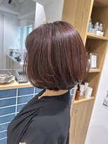 オーシャン(Ocean)&nbsp;[OCEAN Hair&Life藤原純]明るい白髪染め×艶ピンクボブ☆