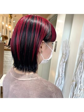 ループ(LOOP) アンブレラカラー/フェイクブラック/チェリーレッド