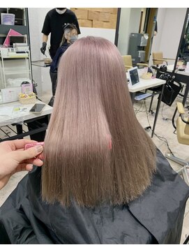 アジールヘア 所沢プロペ通り店(agir hair) ハイトーンピンクベージュケアブリーチ所沢新所沢