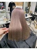 ハイトーンピンクベージュケアブリーチ所沢新所沢