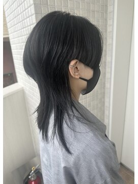 リグ 横浜(Lig.) ハンサムウルフ/ダークアッシュ/ウルフカット/アッシュブラック