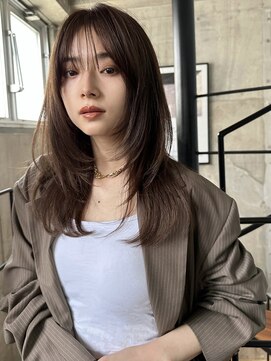 サイン 渋谷(SIGN) レイヤーカットイヤリングカラーインナーカラーケアブリーチ