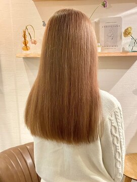 ミルヘアデザイン(mil hair design) ミルクティーベージュダブルカラーインナーカラーハイライト