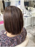 縮毛矯正クオライン+シェルパトリートメント+カット